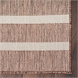 Pemberly Row Contemporary 9'x12' Fabric Natural Ivory Area Rug