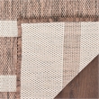 Pemberly Row Contemporary 9'x12' Fabric Natural Ivory Area Rug