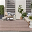 Pemberly Row Contemporary 9'x12' Fabric Natural Ivory Area Rug