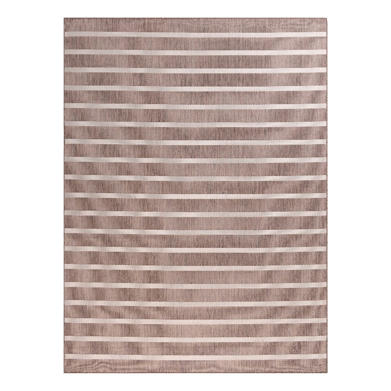 Pemberly Row Contemporary 9'x12' Fabric Natural Ivory Area Rug