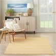 Pemberly Row Contemporary 7'x10' Fabric Yelow Ivory Area Rug