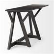 Pemberly Row Contemporary 54Lx16Wx29.5H Dark Brown Wood Console Table