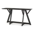 Pemberly Row Contemporary 54Lx16Wx29.5H Dark Brown Wood Console Table