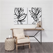 Pemberly Row Off White Fabric Seat w Wood Frame Accent Chair