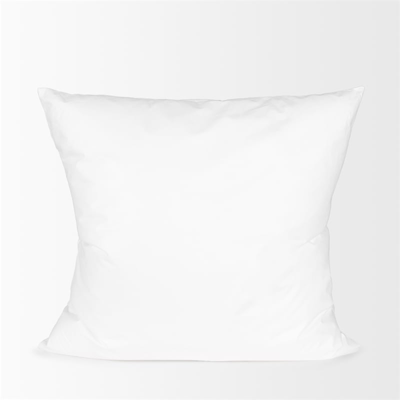 Pemberly Row Contemporary 22x22 Non-Allergen White Fabric Pillow insert