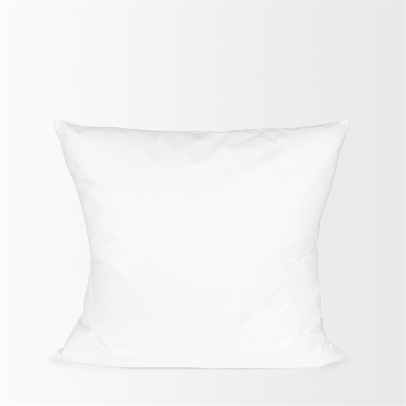 Pemberly Row Contemporary 18x18 Non-Allergen White Fabric Pillow Insert
