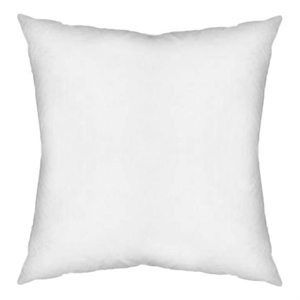 Pemberly Row Contemporary 18x18 Non-Allergen White Fabric Pillow Insert