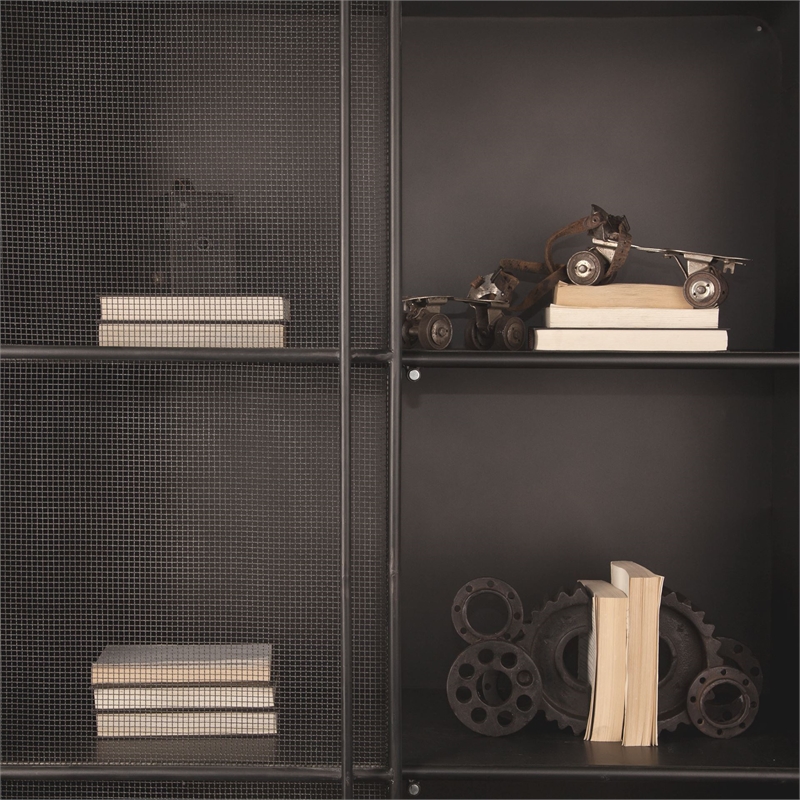 Pemberly Row Traditional Black Matte Industrial Resin Gear Bookend