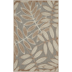 Pemberly Row Contemporary 2'8&quotx 4' Natural Indoor/Outdoor Rug