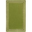 Pemberly Row 3' x 5' Green Ivory Contemporary Indoor/Outdoor Rug
