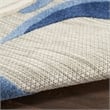 Pemberly Row 3 'x 4' Blue Gray Fabric Contemporary Blue & Gray Area Rug