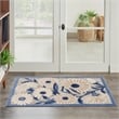 Pemberly Row 3 'x 4' Blue Gray Fabric Contemporary Blue & Gray Area Rug