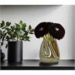 Pemberly Row 10-inch Tall Decorative Handmade Glass Modern Flower Vase in Gold