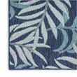 Pemberly Row Contemporary Home 10'x 14' Navy Tropical-pattern Area Rug