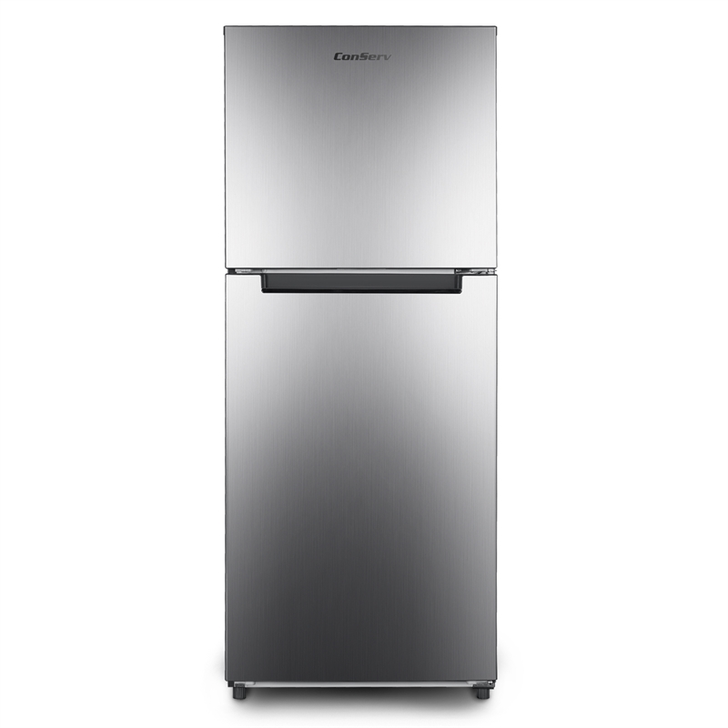 Pemberly Row 10cf Top Freezer Refrigerator 24in Frost Free Quiet 43dB 110V