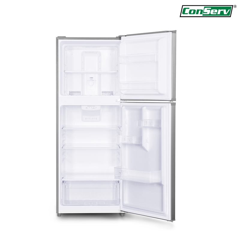 Pemberly Row 10cf Top Freezer Refrigerator 24in Frost Free Quiet 43dB 110V