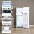 Pemberly Row 10cf Top Freezer Refrigerator 24in Frost Free Quiet 43dB 110V