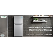 Pemberly Row 10cf Top Freezer Refrigerator 24in Frost Free Quiet 43dB 110V