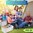 Pemberly Row Rolling Fridge-Freezer Portable Casters Retractable Handle 0.7cf