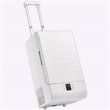 Pemberly Row Rolling Fridge-Freezer Portable Casters Retractable Handle 0.7cf