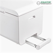 Pemberly Row Rolling Fridge-Freezer Portable Casters Retractable Handle 0.7cf