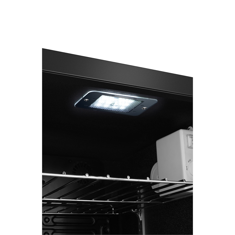 Pemberly Row Can/Beverage Refrigerator in Stainless Steel Silver