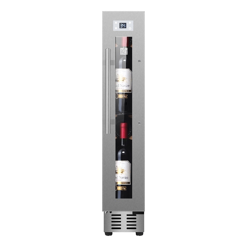 Pemberly Row 9 bottle Built-in/Freestanding Wine Ref with 7 Color LED Lights