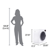 Pemberly Row Ultra Compact Short Vented Sensor Dryer 2.6cf/10lb LED Ops