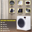 Pemberly Row Ultra Compact Short Vented Sensor Dryer 2.6cf/10lb LED Ops