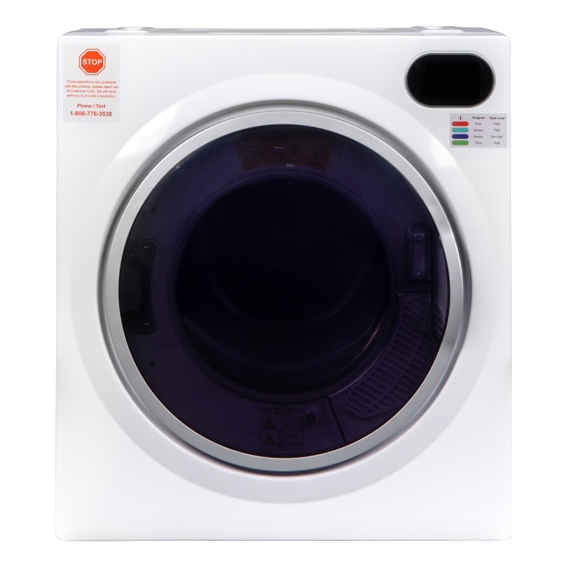 Pemberly Row Ultra Compact Short Vented Sensor Dryer 2.6cf/10lb LED Ops