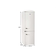 Pemberly Row 10.7 cu. ft. Bottom Mount Retro Refrigerator in Bisque
