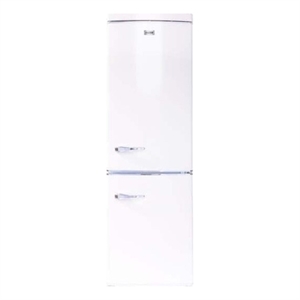 Pemberly Row 10.7 cu. ft. Bottom Mount Retro Refrigerator in Bisque