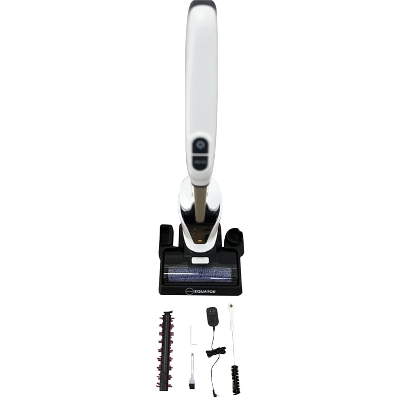 Pemberly Row Cordless Self Cleaning Wet/Dry Vacuum Sweep Mop in White