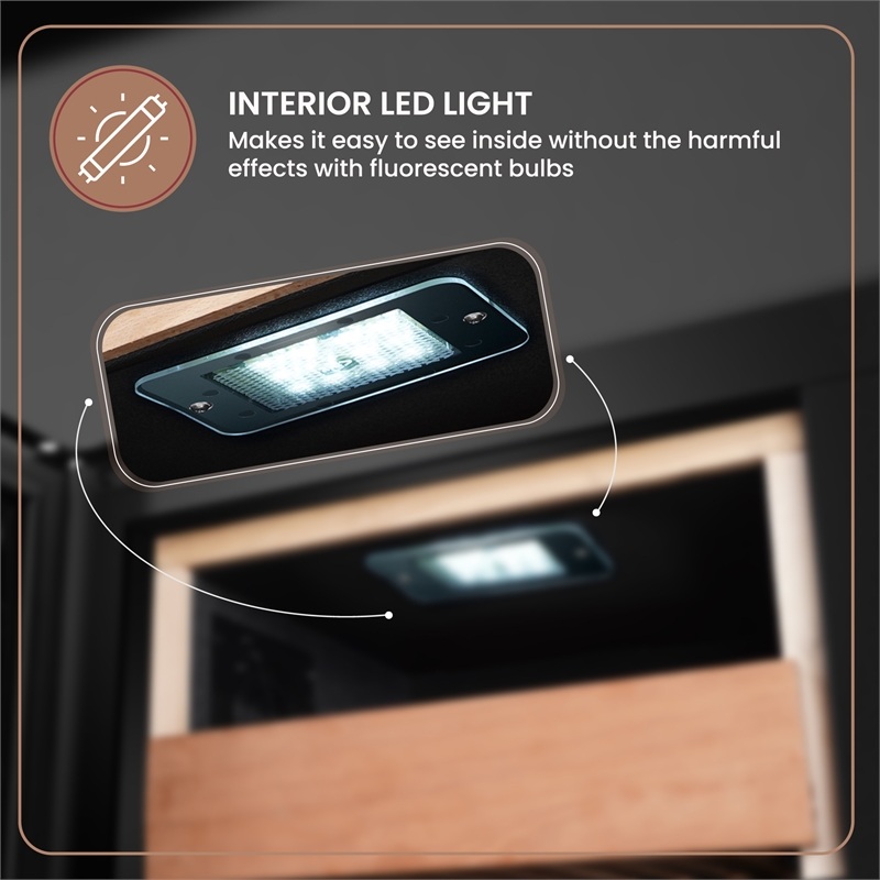 Pemberly Row 1.4 Cu Ft Electronic Cooler Humidor with Cedar Wood Shelves