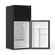 Pemberly Row 19in Black Compact 2 Door Refrigerator 4.5cf Reversible Door 110V