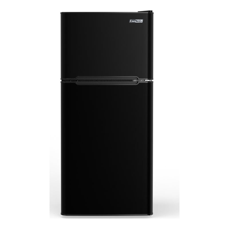 Pemberly Row 19in Black Compact 2 Door Refrigerator 4.5cf Reversible Door 110V