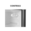 Pemberly Row 19in Black Compact 2 Door Refrigerator 4.5cf Reversible Door 110V