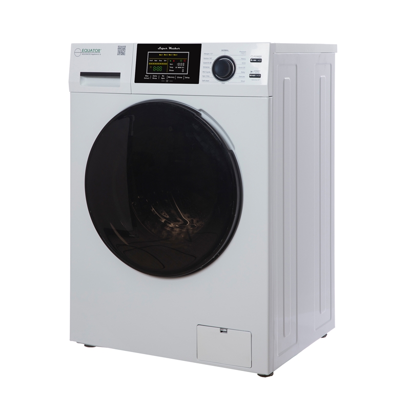 Pemberly Row 1.6 cu.ft./15 lbs White Front load Washer 15 Programs & Pet Cycle