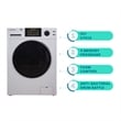 Pemberly Row 1.6 cu.ft./15 lbs White Front load Washer 15 Programs & Pet Cycle