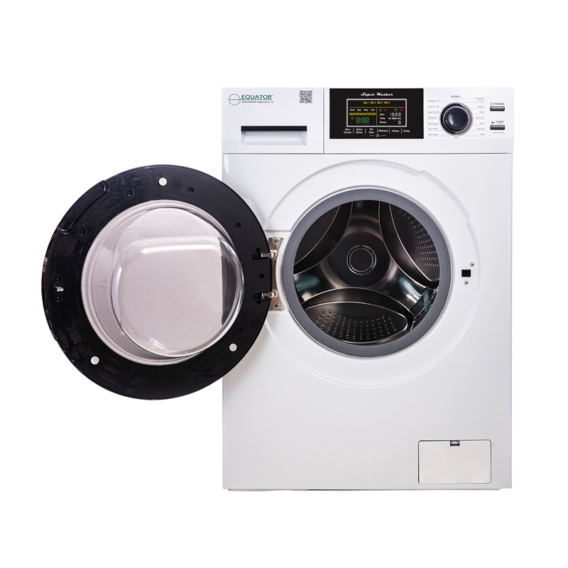 Pemberly Row 1.6 cu.ft./15 lbs White Front load Washer 15 Programs & Pet Cycle