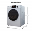 Pemberly Row 4cu.ft. Electric Vented Sensor Dryer Interior Light Reversible Door