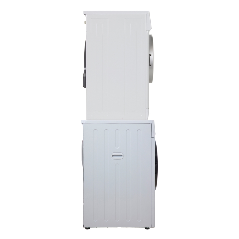 Pemberly Row Power Touch Compact 110V Washer & 220V Vented Digital 4cf Dryer