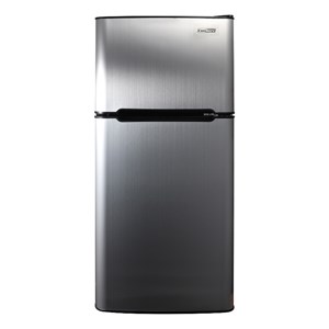 Pemberly Row 4.5cu.ft 2 Door Mini Freestanding Refrigerator with Freezer