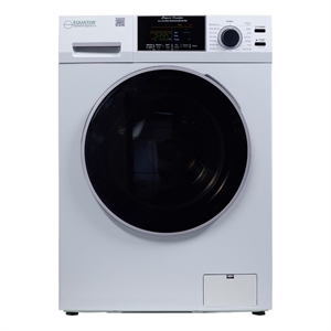 Pemberly Row Contemporary 1.62cf Plastic Washer Dryer in White