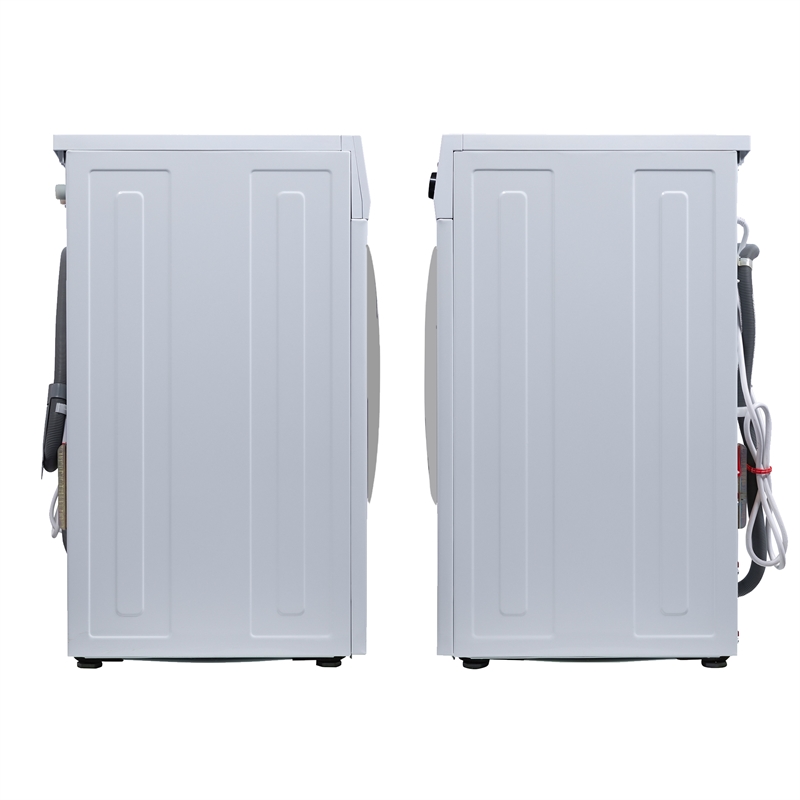 Pemberly Row Contemporary 1.62cf Plastic Washer Dryer in White