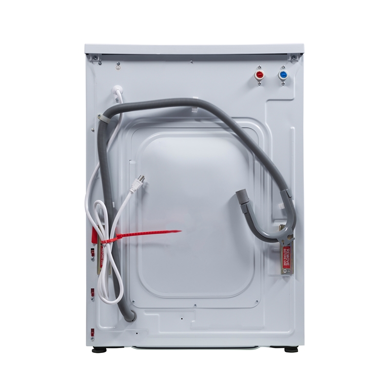 Pemberly Row Contemporary 1.62cf Plastic Washer Dryer in White