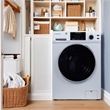 Pemberly Row Contemporary 1.62cf Plastic Washer Dryer in White