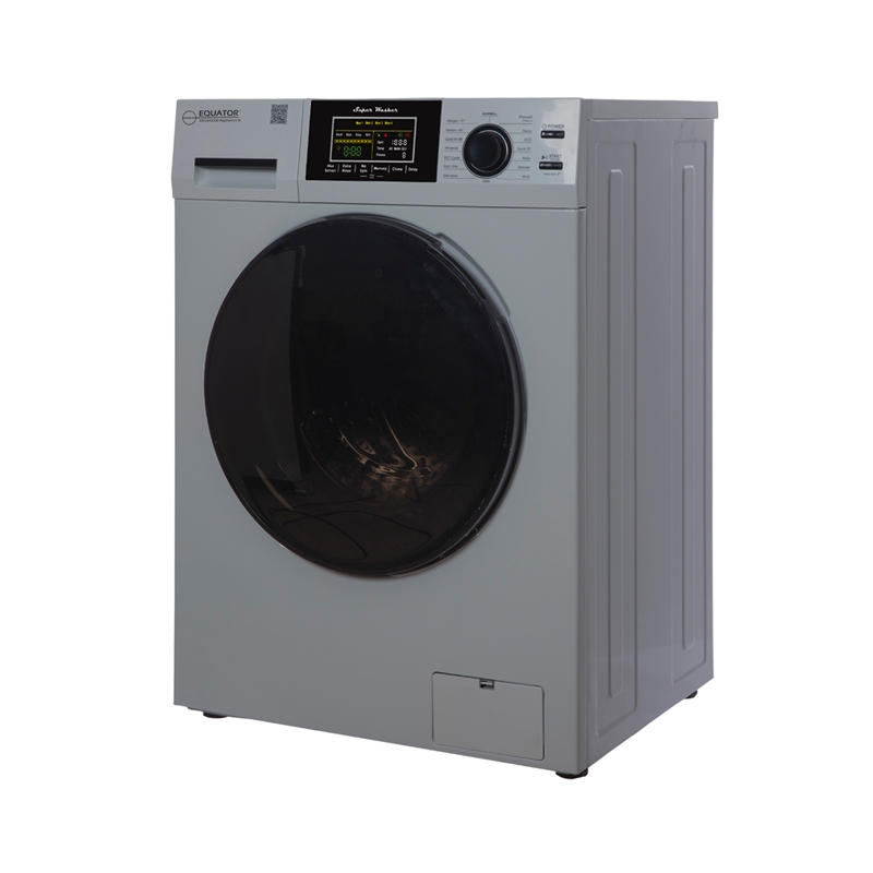 Pemberly Row 1.6 cu.ft./15 lbs Silver Front Load Washer 15 Programs & Pet Cycle