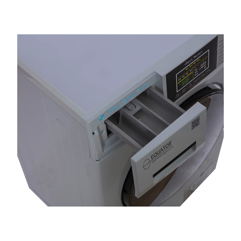 Pemberly Row 1.6 cu.ft./15 lbs Silver Front Load Washer 15 Programs & Pet Cycle