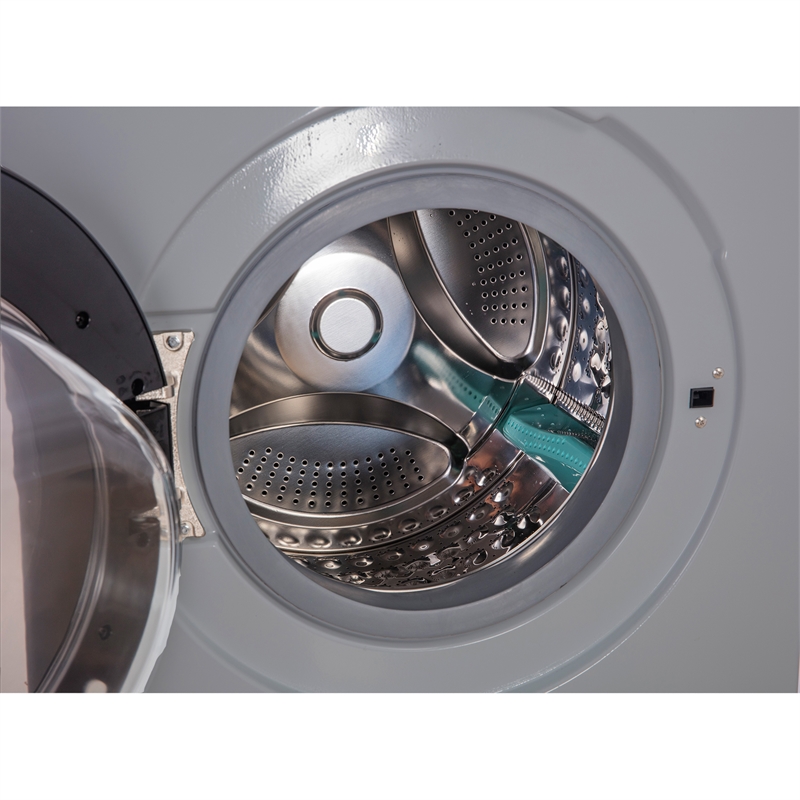 Pemberly Row 1.6 cu.ft./15 lbs Silver Front Load Washer 15 Programs & Pet Cycle